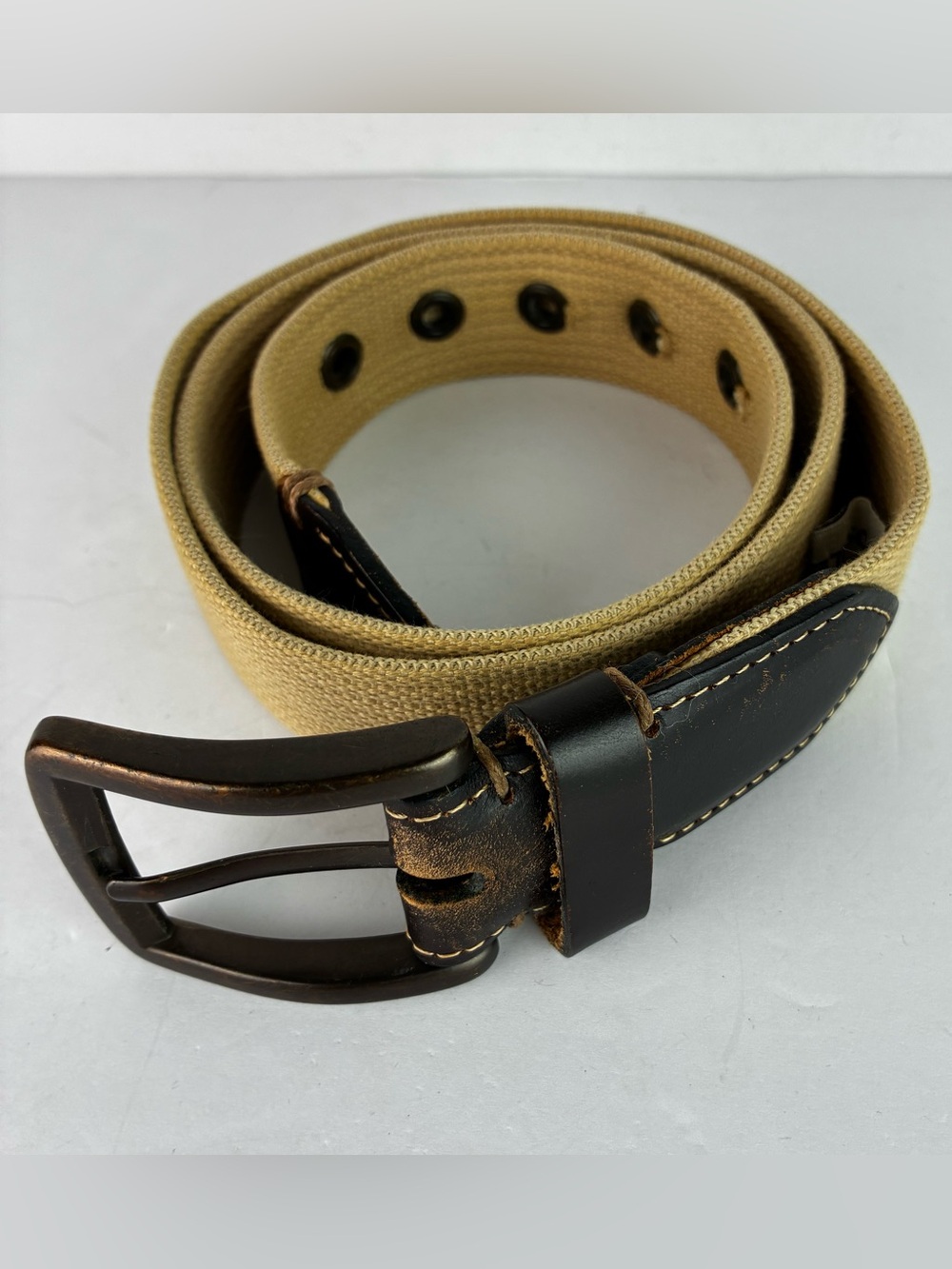 Fossil Tan Belt - Woven & Leather